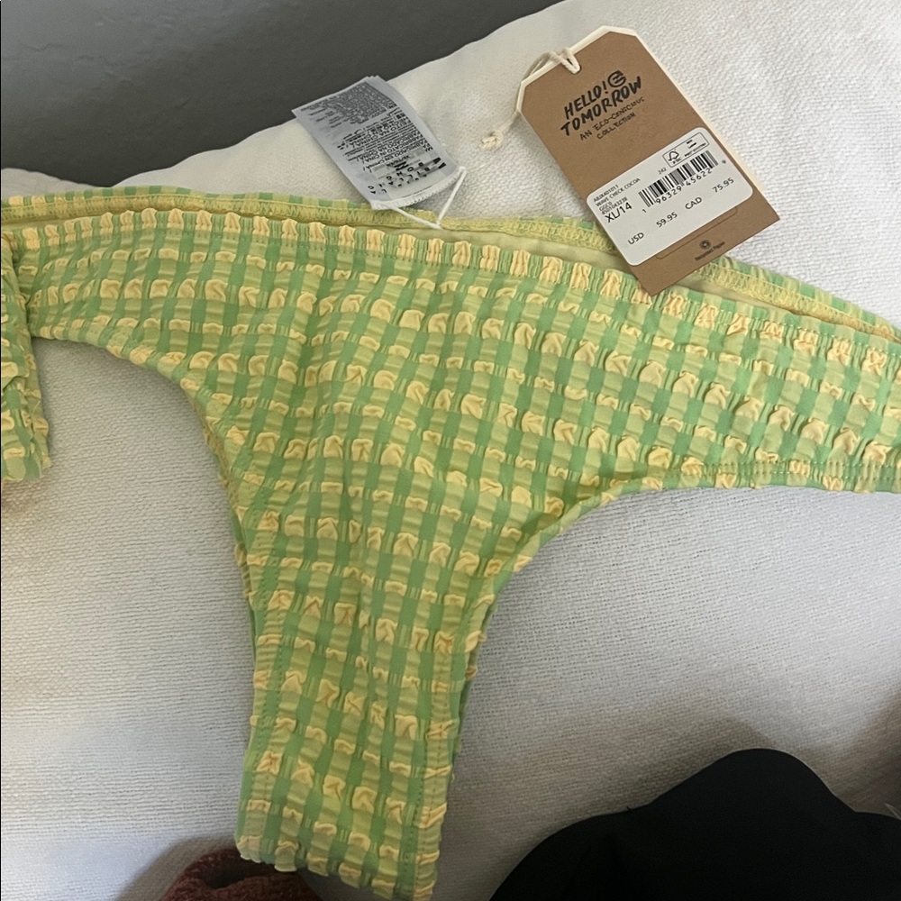 Billabong Green and Yellow Bikini NWT